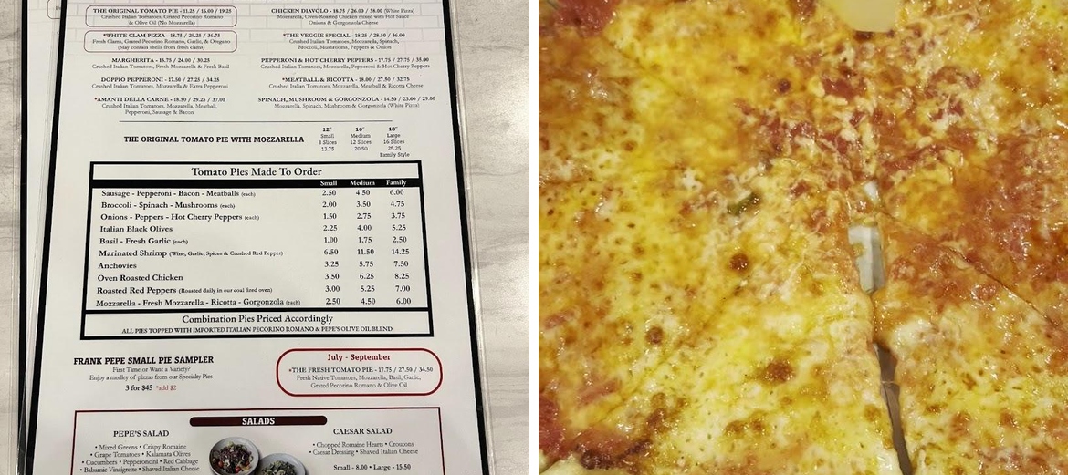 The Spot Menu